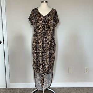 Leopard Print Maxi Dress